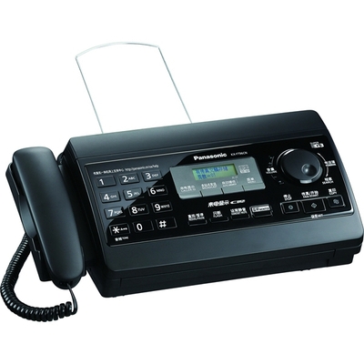 松下kxft96cn热敏传真机黑色中英文显示自动切纸